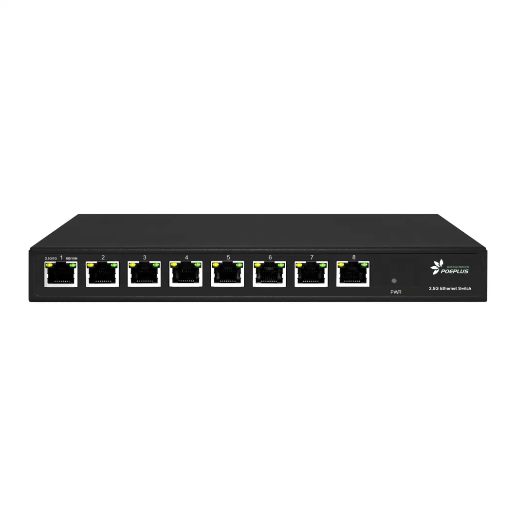 2.5gbe 8 Ports Network Switch Non Poe Unmanaged